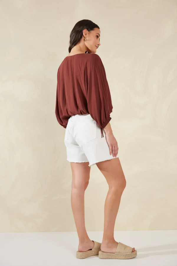 Haven Palermo Drawstring Top - Espresso Outlet