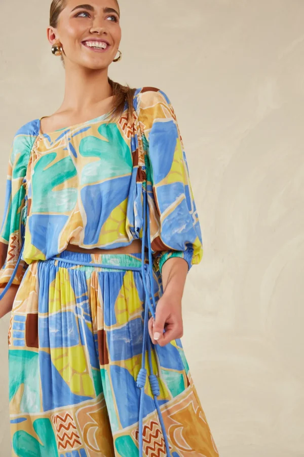 Haven Palermo Drawstring Top - Solare Clearance
