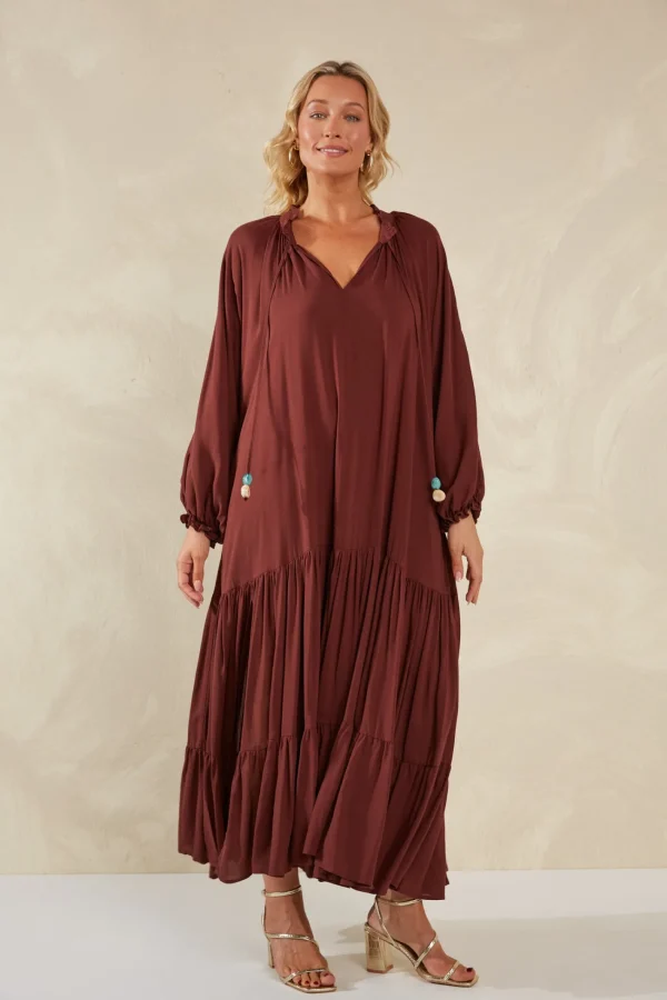Haven Palermo Tiered Maxi - Espresso Discount