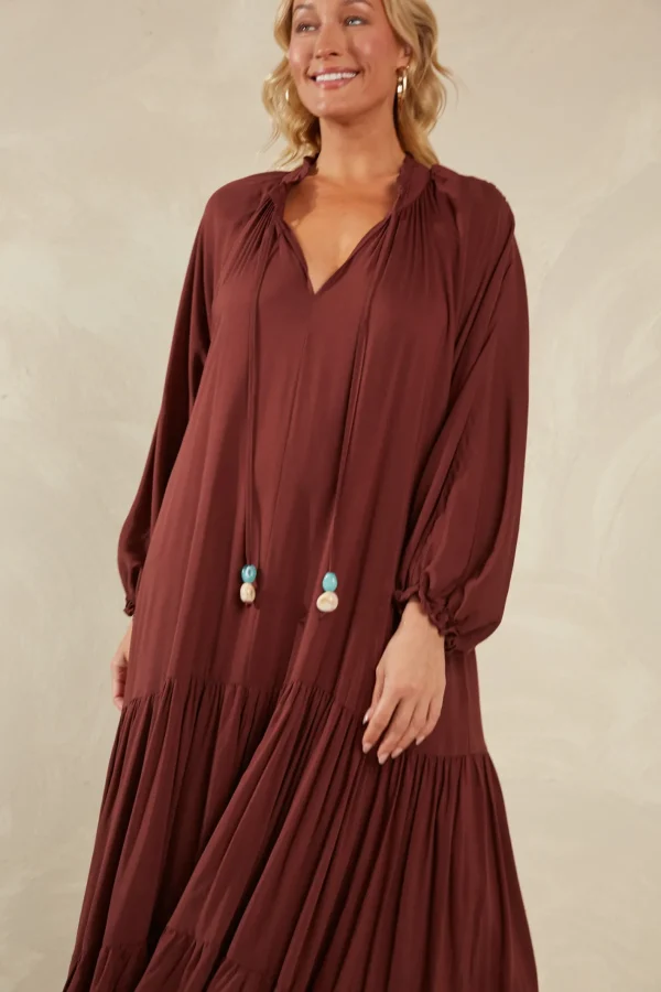 Haven Palermo Tiered Maxi - Espresso Discount
