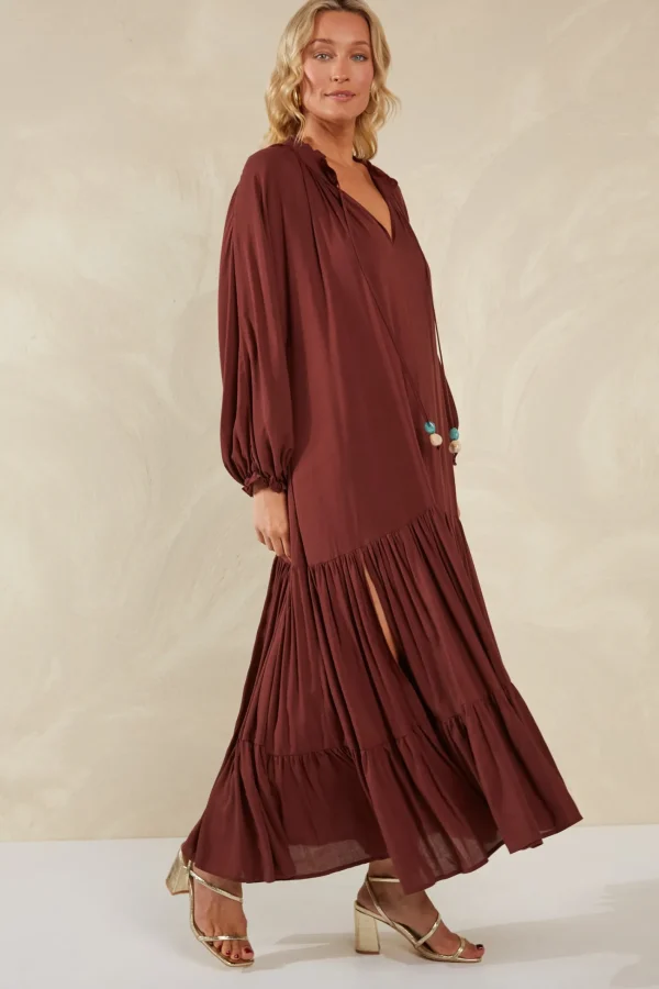 Haven Palermo Tiered Maxi - Espresso Discount
