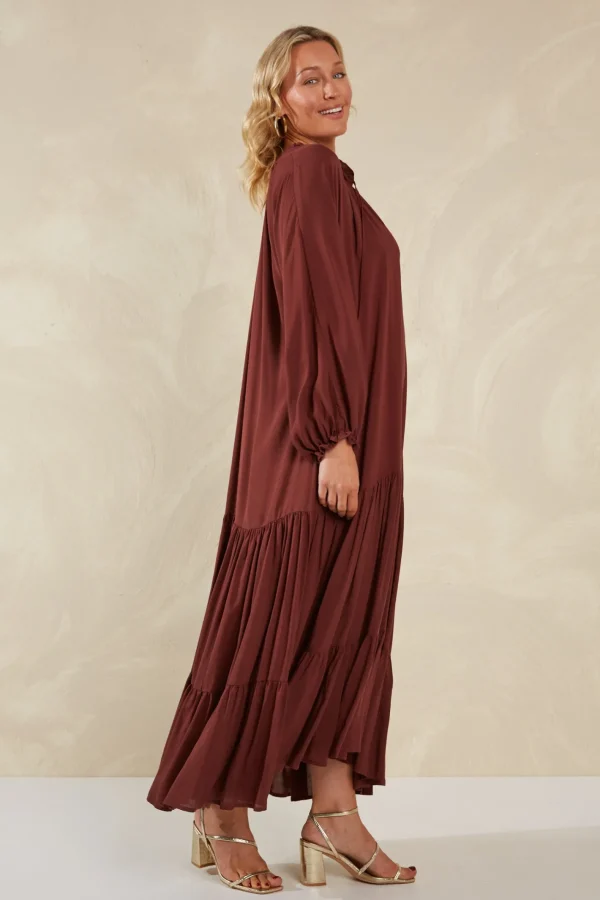 Haven Palermo Tiered Maxi - Espresso Discount