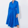 Haven Phoenix Shirt Dress - Cobalt Sale
