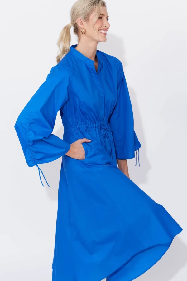 Haven Phoenix Shirt Dress - Cobalt Sale