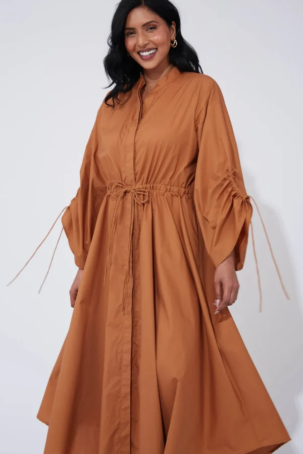 Haven Phoenix Shirt Dress - Dune Outlet