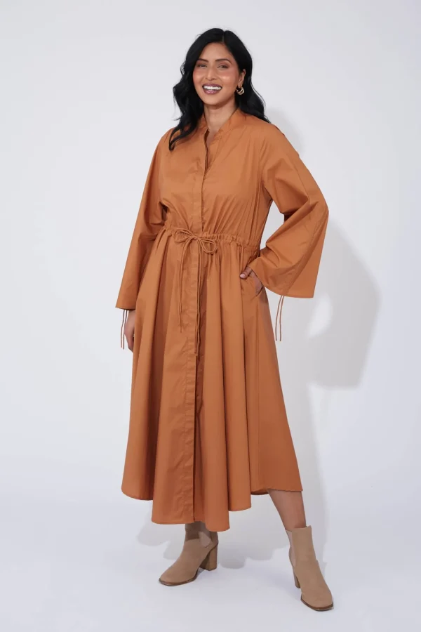 Haven Phoenix Shirt Dress - Dune Outlet
