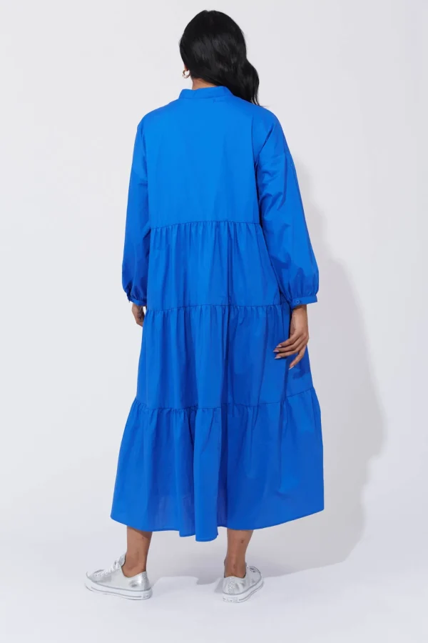 Haven Phoenix Tiered Dress - Cobalt New