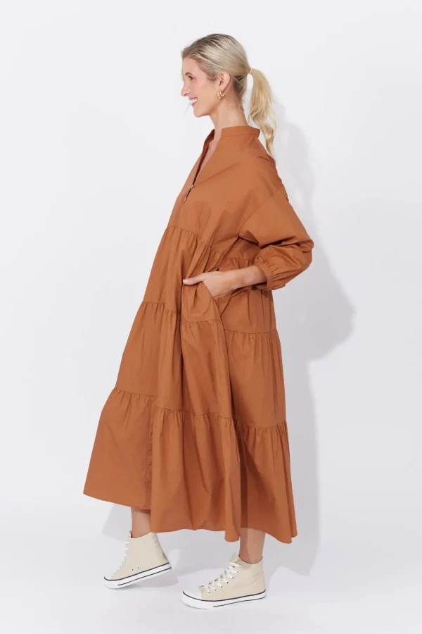 Haven Phoenix Tiered Dress - Dune Sale