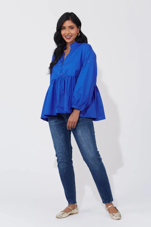 Haven Phoenix Top - Cobalt Sale