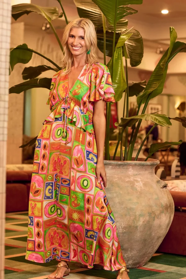 Haven Portofino Frill Maxi - Spritz Clearance