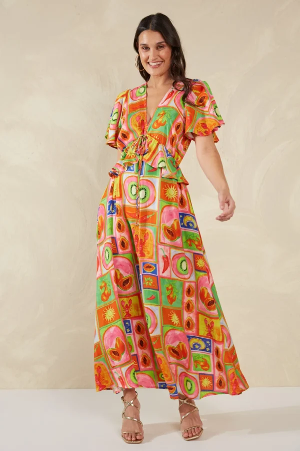 Haven Portofino Frill Maxi - Spritz Clearance