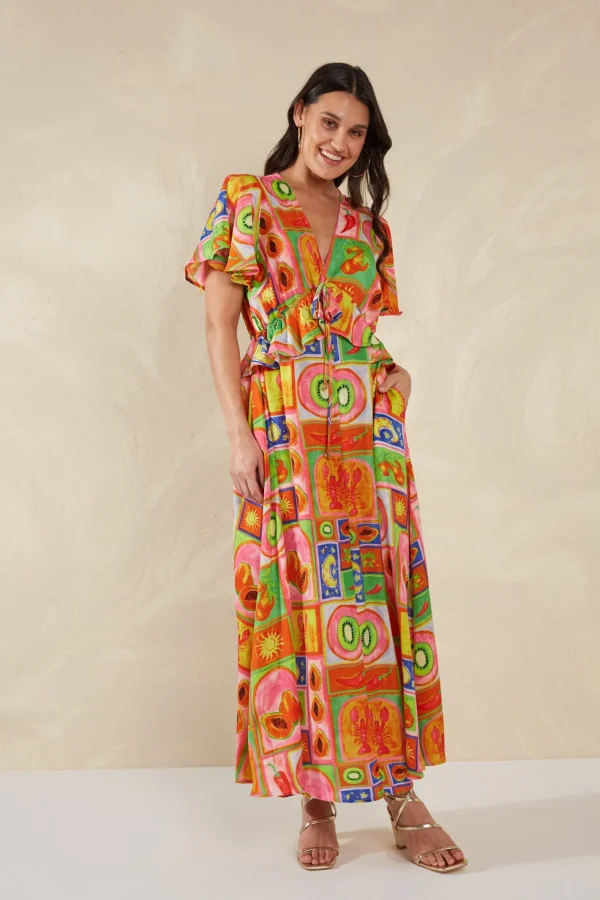 Haven Portofino Frill Maxi - Spritz Clearance