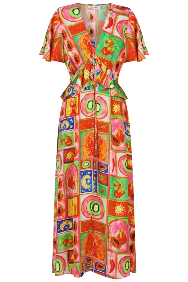 Haven Portofino Frill Maxi - Spritz Clearance