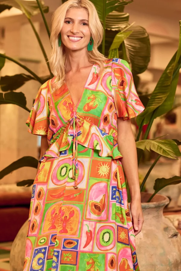Haven Portofino Frill Maxi - Spritz Clearance