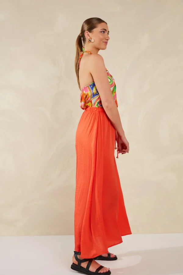 Haven Portofino Maxi Skirt - Aperol Clearance