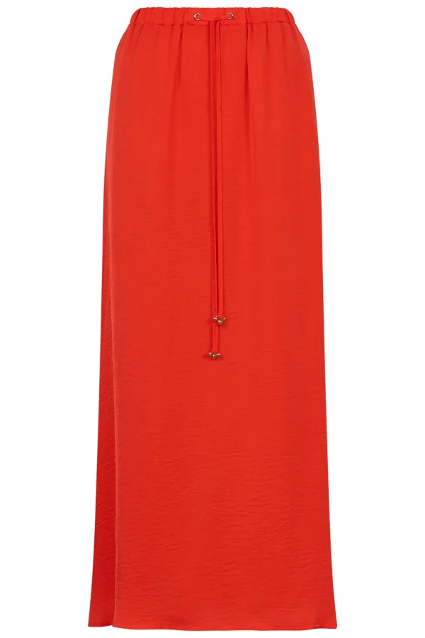 Haven Portofino Maxi Skirt - Aperol Clearance