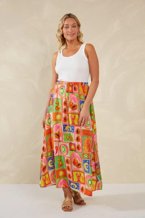 Haven Portofino Maxi Skirt - Spritz Discount