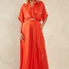 Haven Portofino Pant - Aperol New