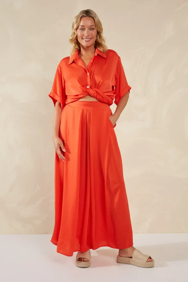 Haven Portofino Pant - Aperol New