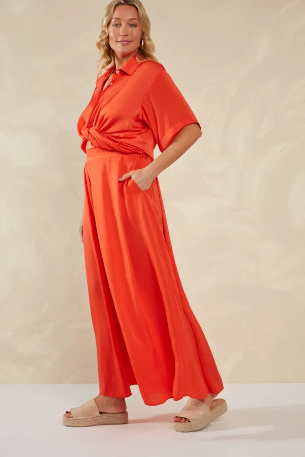 Haven Portofino Pant - Aperol New