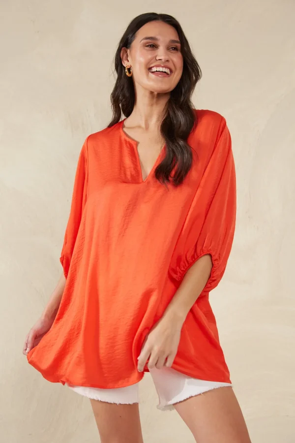 Haven Portofino Relaxed Top - Aperol Fashion
