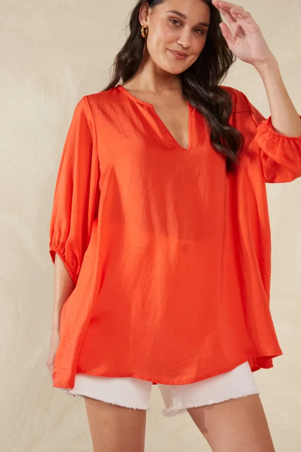 Haven Portofino Relaxed Top - Aperol Fashion