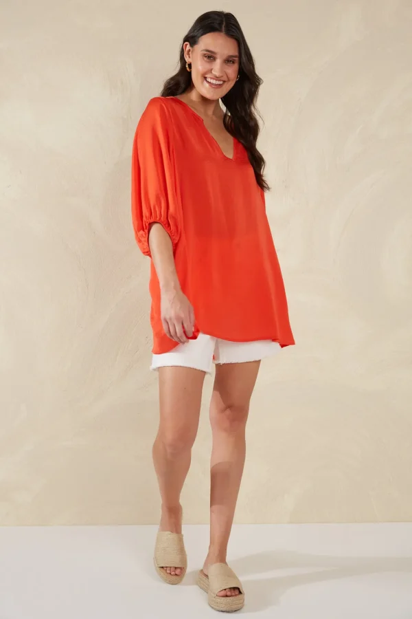 Haven Portofino Relaxed Top - Aperol Fashion