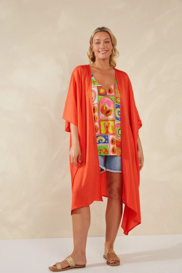 Haven Portofino Tie Cape - Aperol Discount