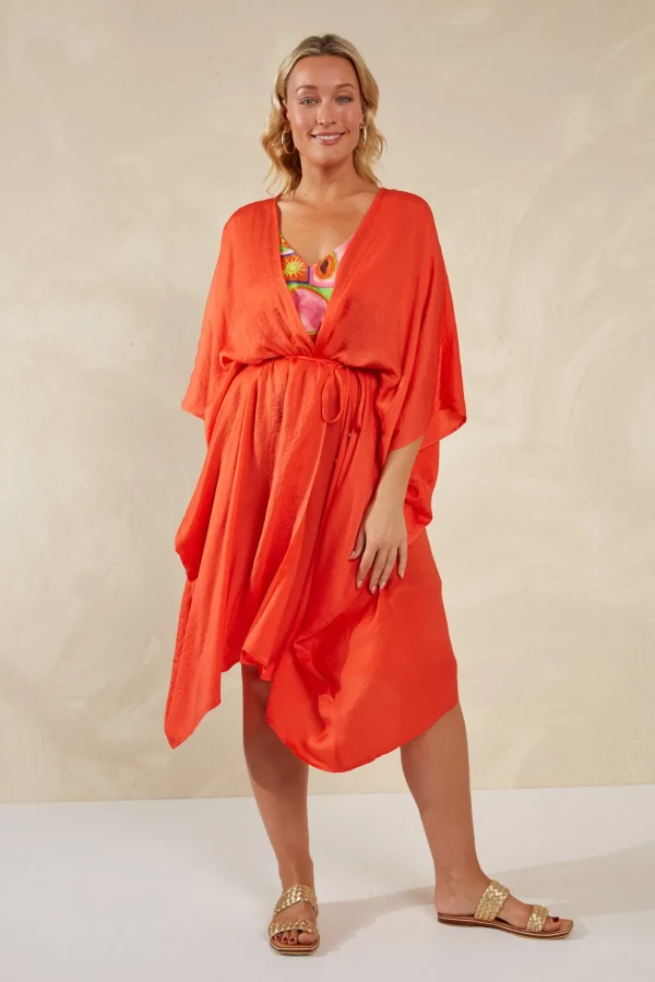 Haven Portofino Tie Cape - Aperol Discount
