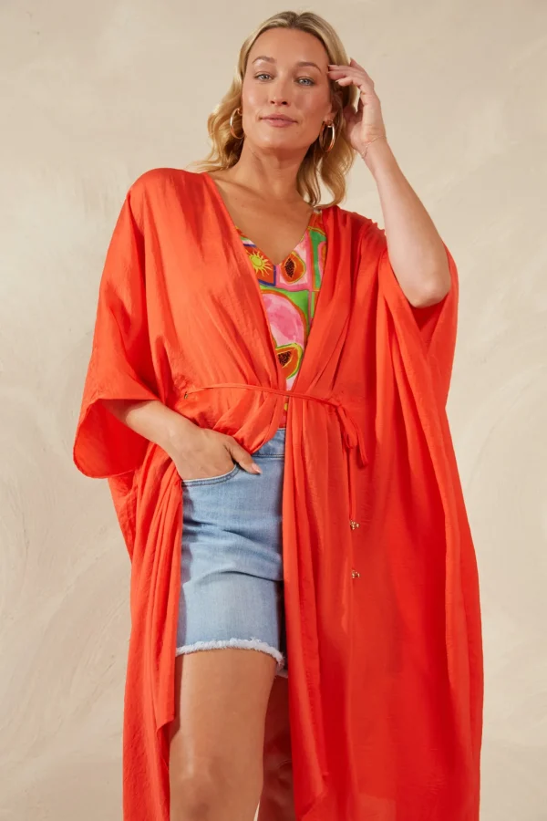 Haven Portofino Tie Cape - Aperol Discount