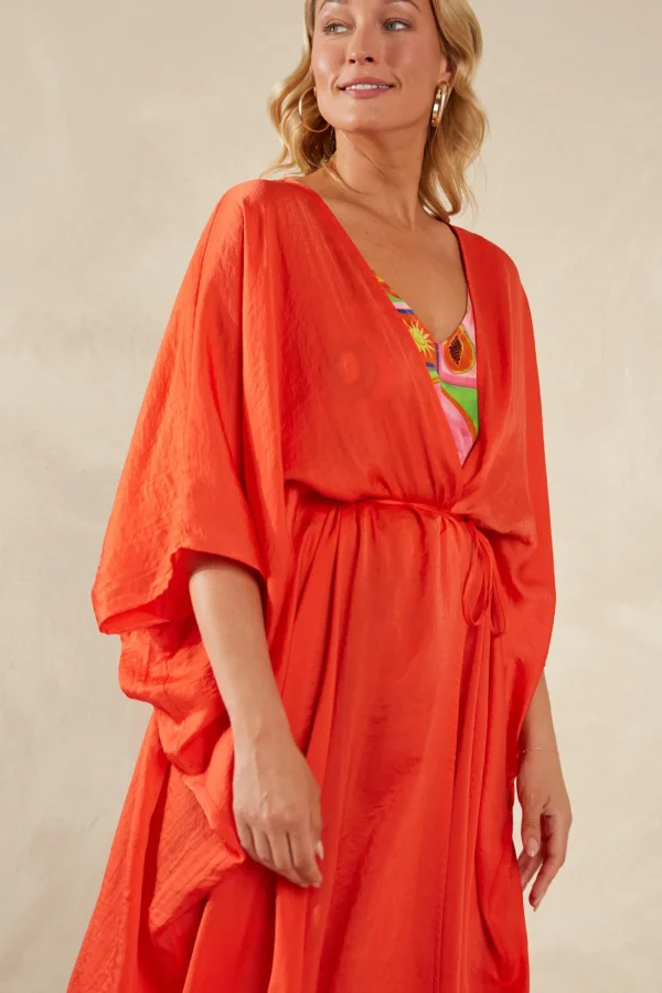 Haven Portofino Tie Cape - Aperol Discount