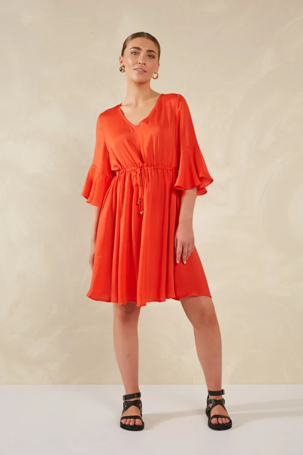 Haven Portofino Tie Dress - Aperol Fashion