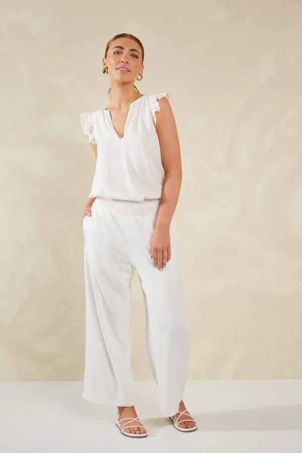 Haven Sardinia Pant - Bianco Fashion