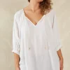 Haven Sardinia Relaxed Blouse - Bianco Clearance