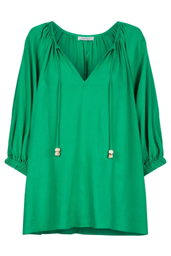 Haven Sardinia Relaxed Blouse - Verde Best