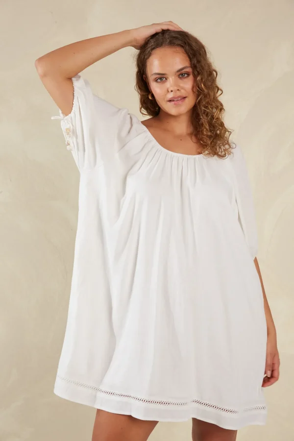 Haven Sardinia Relaxed Dress - Bianco Hot