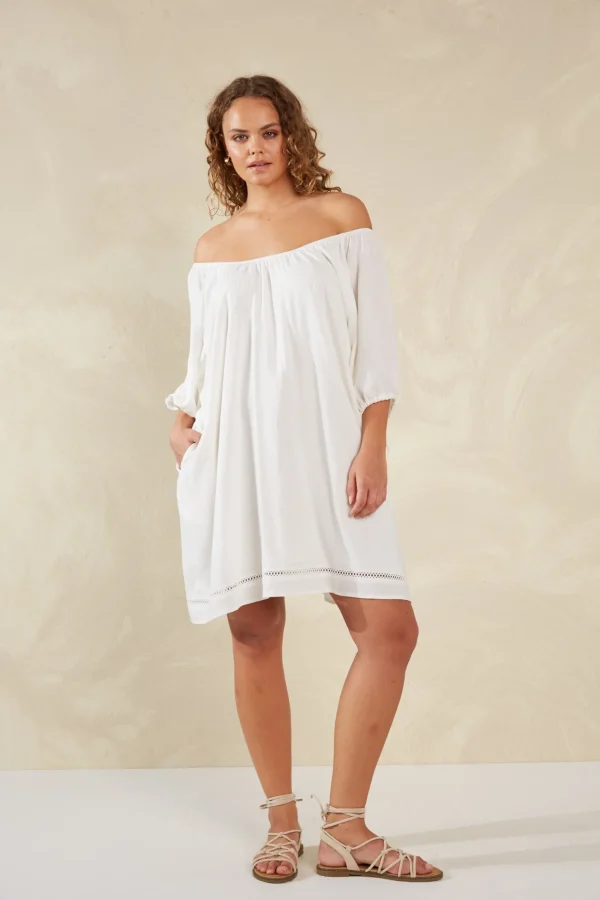 Haven Sardinia Relaxed Dress - Bianco Hot