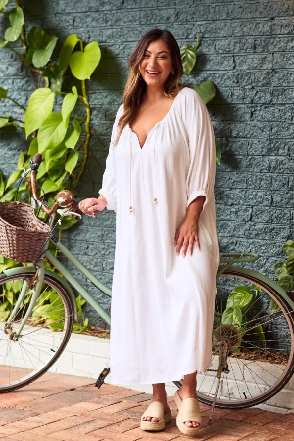 Haven Sardinia Relaxed Maxi - Bianco Discount