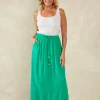 Haven Sardinia Skirt - Verde Hot
