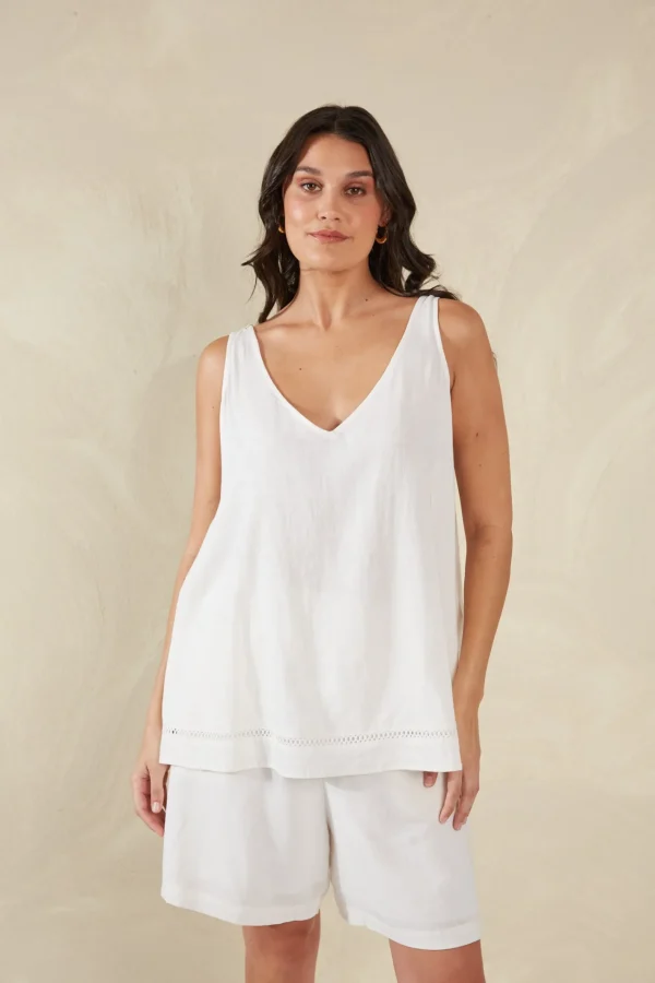 Haven Sardinia Tank - Bianco Fashion