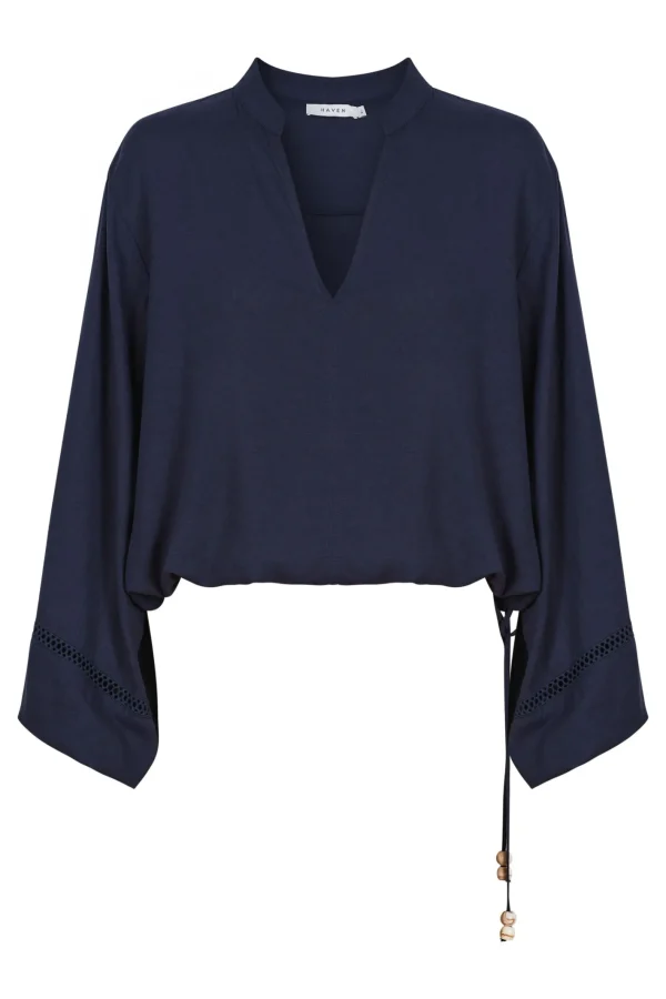 Haven Sardinia Tie Blouse - Riviera Best
