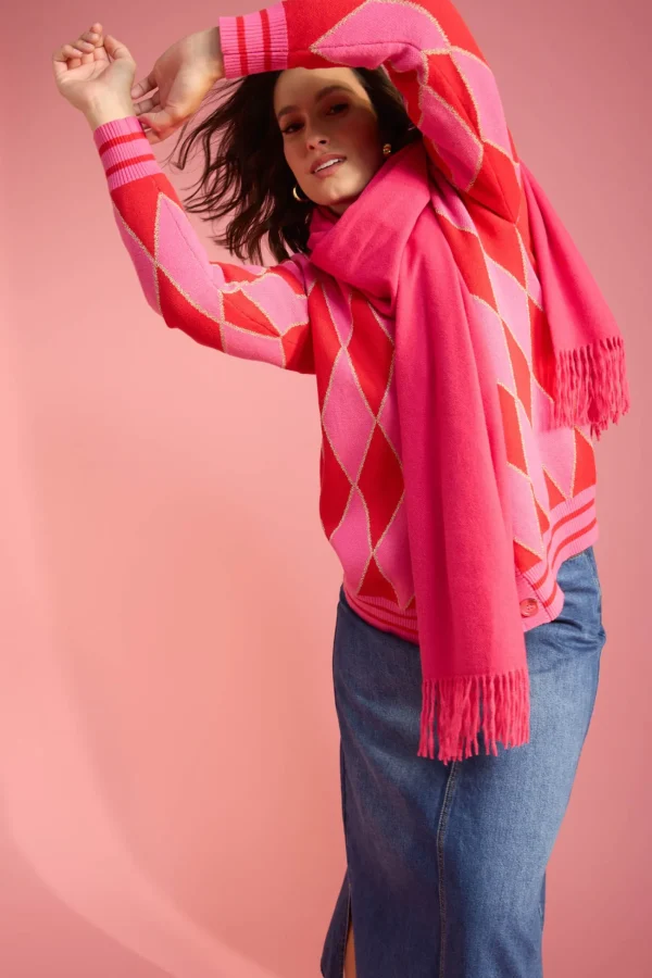 Haven Vanuatu Scarf - Pink Hot