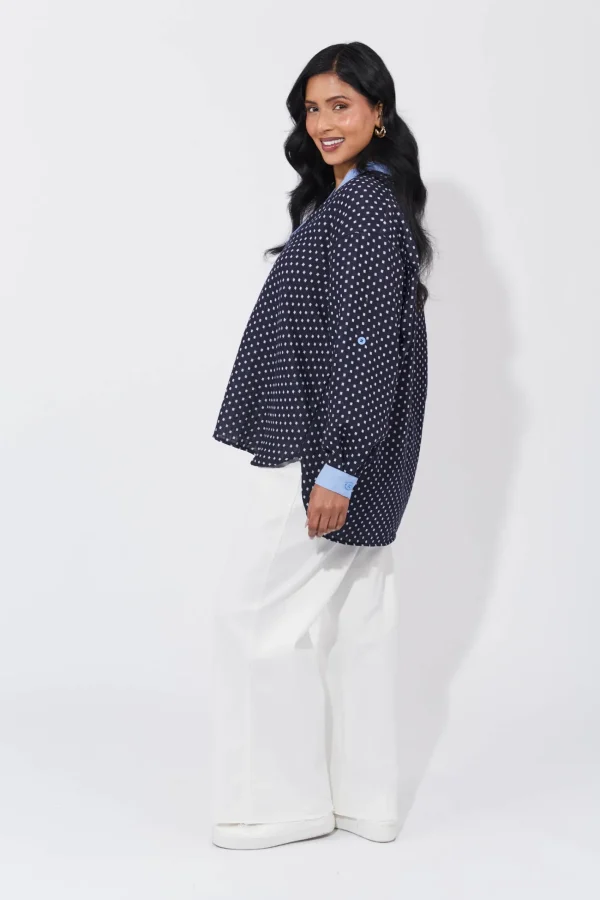 Haven Vanuatu Top - Navy Sale