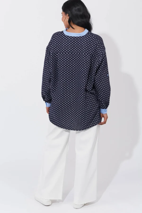 Haven Vanuatu Top - Navy Sale