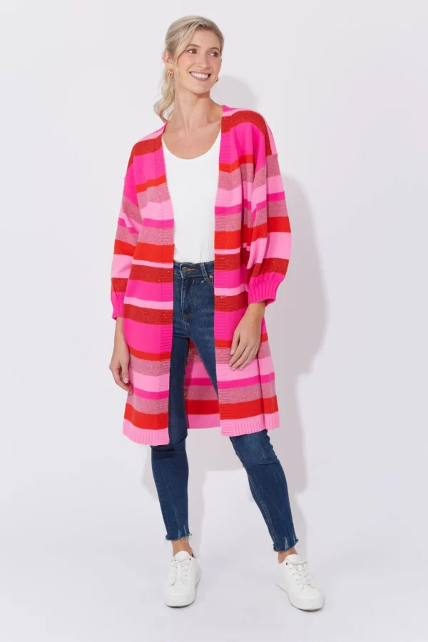 Haven Yuma Cardigan - Chilli/Pink Discount