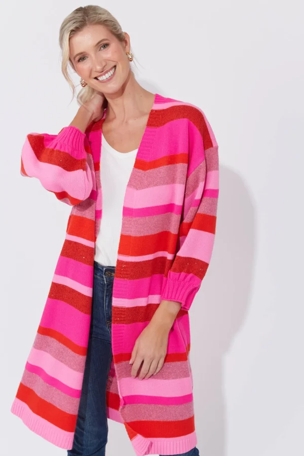 Haven Yuma Cardigan - Chilli/Pink Discount