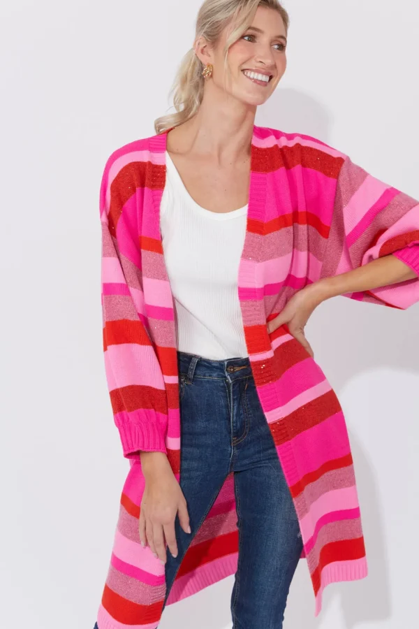 Haven Yuma Cardigan - Chilli/Pink Discount