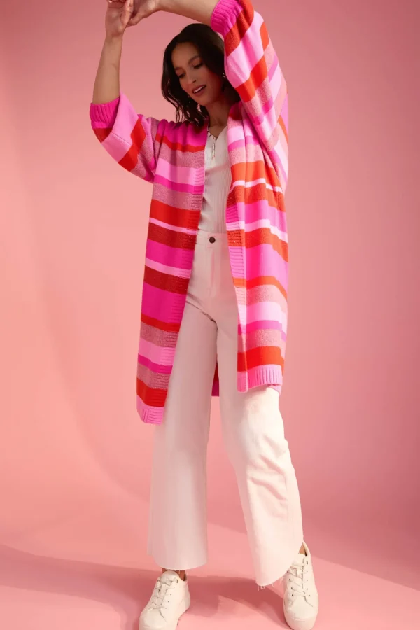 Haven Yuma Cardigan - Chilli/Pink Discount