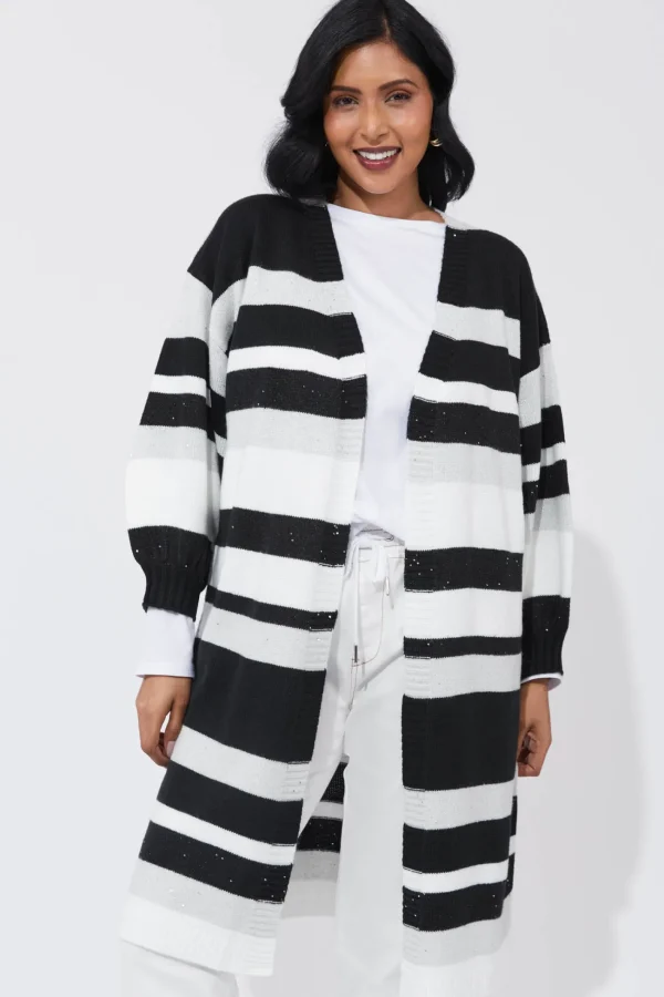 Haven Yuma Cardigan - White/Kohl Clearance
