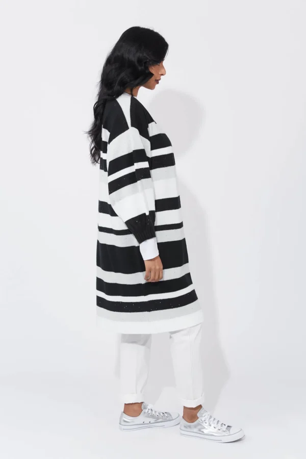 Haven Yuma Cardigan - White/Kohl Clearance